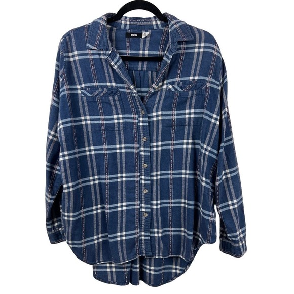 Urban Outfitters BDG Obie Flannel Button-Down Shirt Size S - Picture 1 of 8